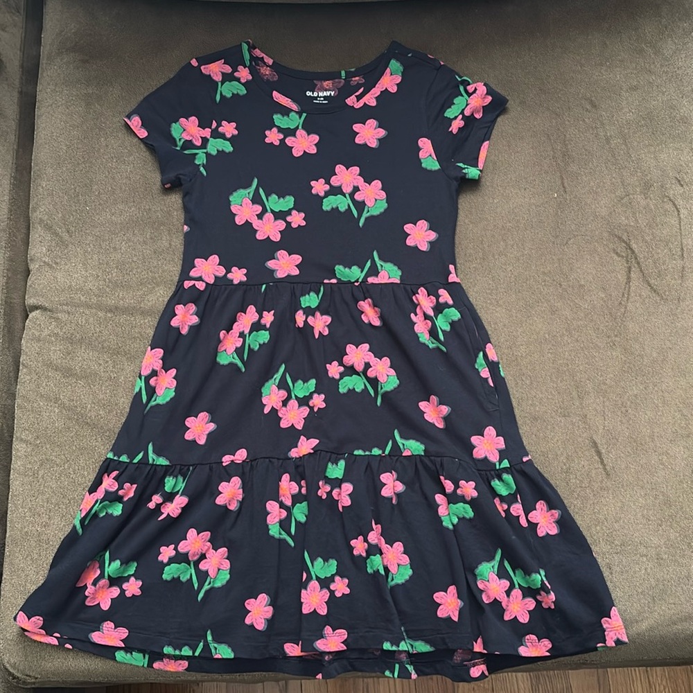 NWOT Old Navy Girls Tiered Cotton Dress
